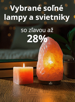 Vybrané soľné lampy a svietniky so zľavou až 28 % | BEWIT.love