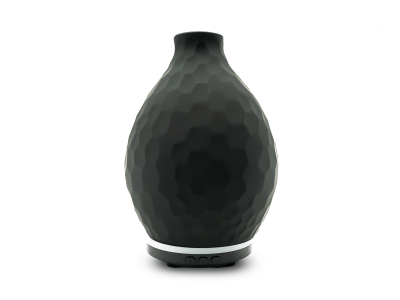 Aroma Diffuser Stone Ceramic black