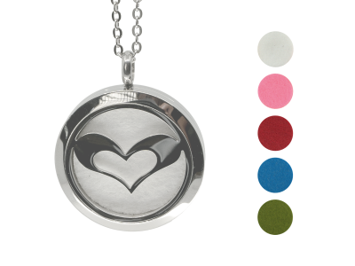 BEWIT Pendentif aromatique Coeur en cercle