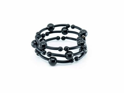 BEWIT Bracciale di shungite Shambala memory lucidato