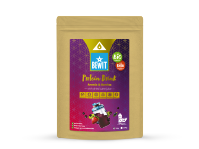 BEWIT Protein drink, aronia with blackcurrant, blueberry and strawberry, BIO