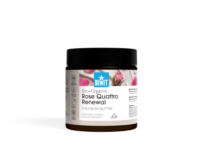 BEWIT Unt de shea cu trandafiri pentru corp Quattro Rose Renewal BIO